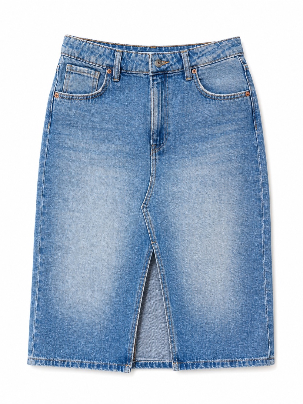 Zara Light Blue Straight-Leg Jeans